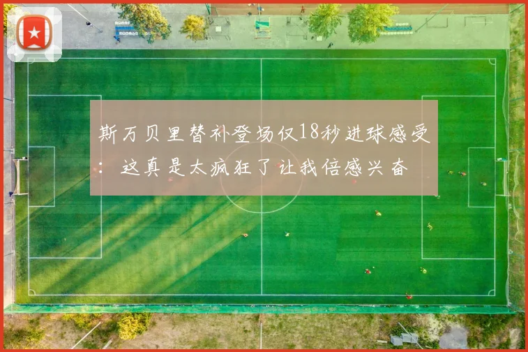 斯万贝里替补登场仅18秒进球感受：这真是太疯狂了让我倍感兴奋